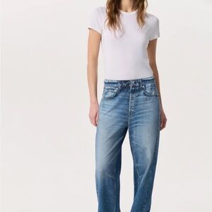 Rag & Bone Miramar Wide Leg Boyfriend Jeans Relaxed Fit- MED
